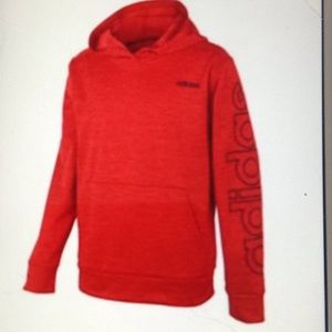 Adidas Classic Fleece Red Hoodie